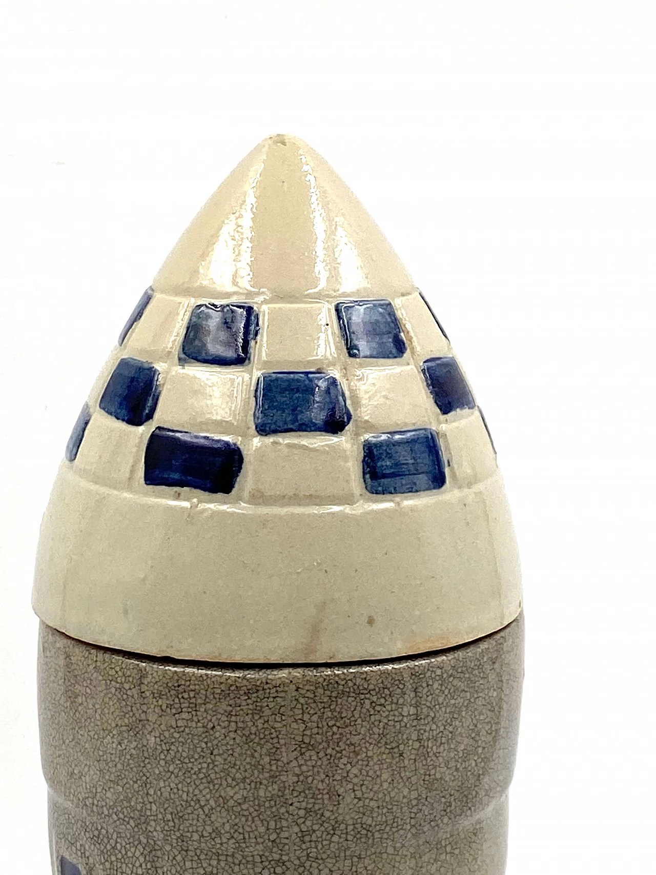 Rocket-shaped ceramic bottle, 1940s 13