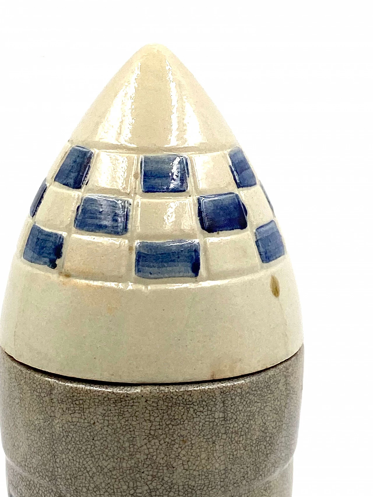 Rocket-shaped ceramic bottle, 1940s 14