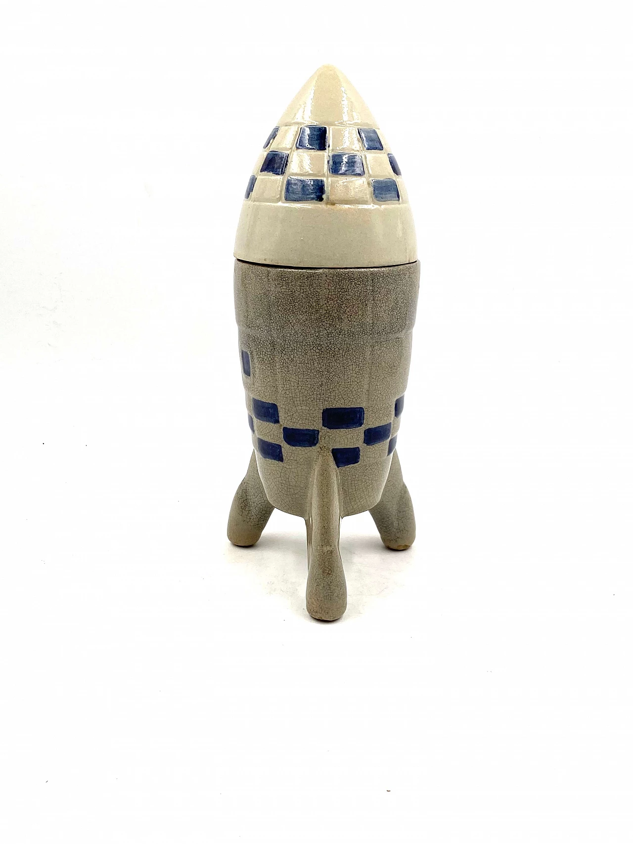 Rocket-shaped ceramic bottle, 1940s 15