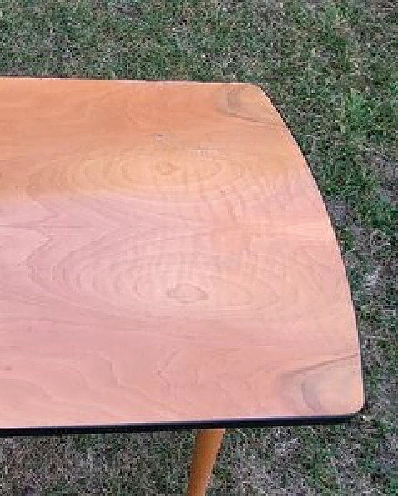 Rectangular beechwood side table, 1970s 3