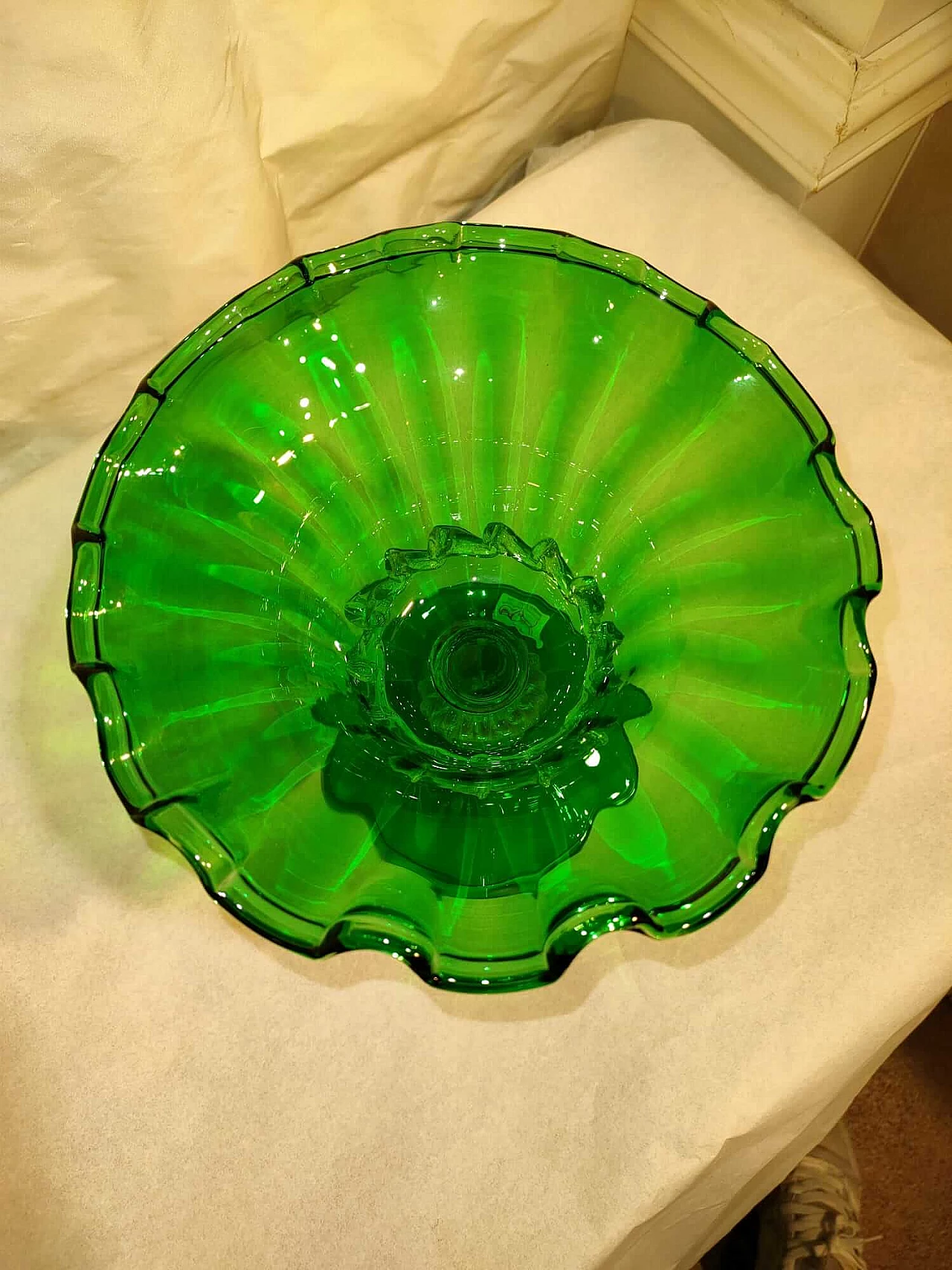 Murano blown glass chalice by Fornace Formentello, 1980s 4