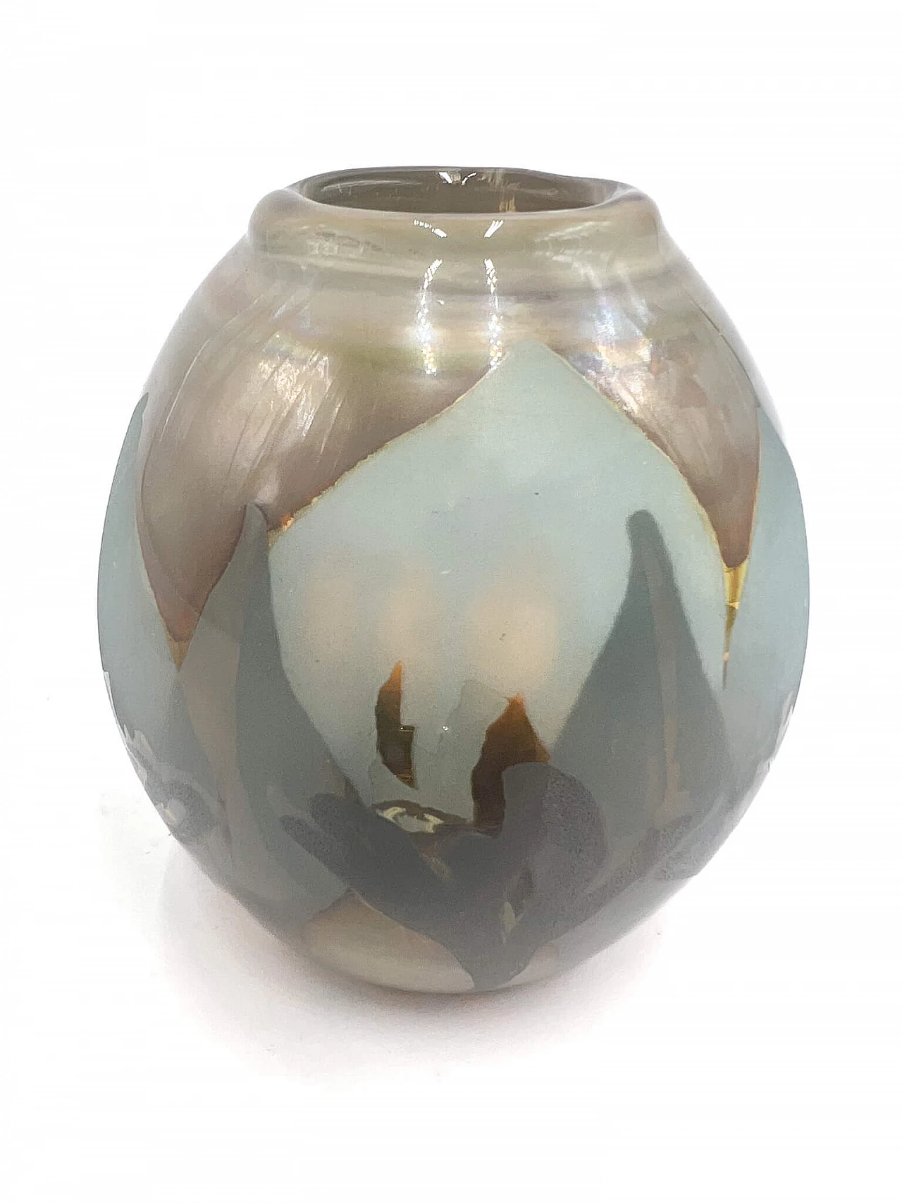 Glass vase by Vera Walther, 1980s 3