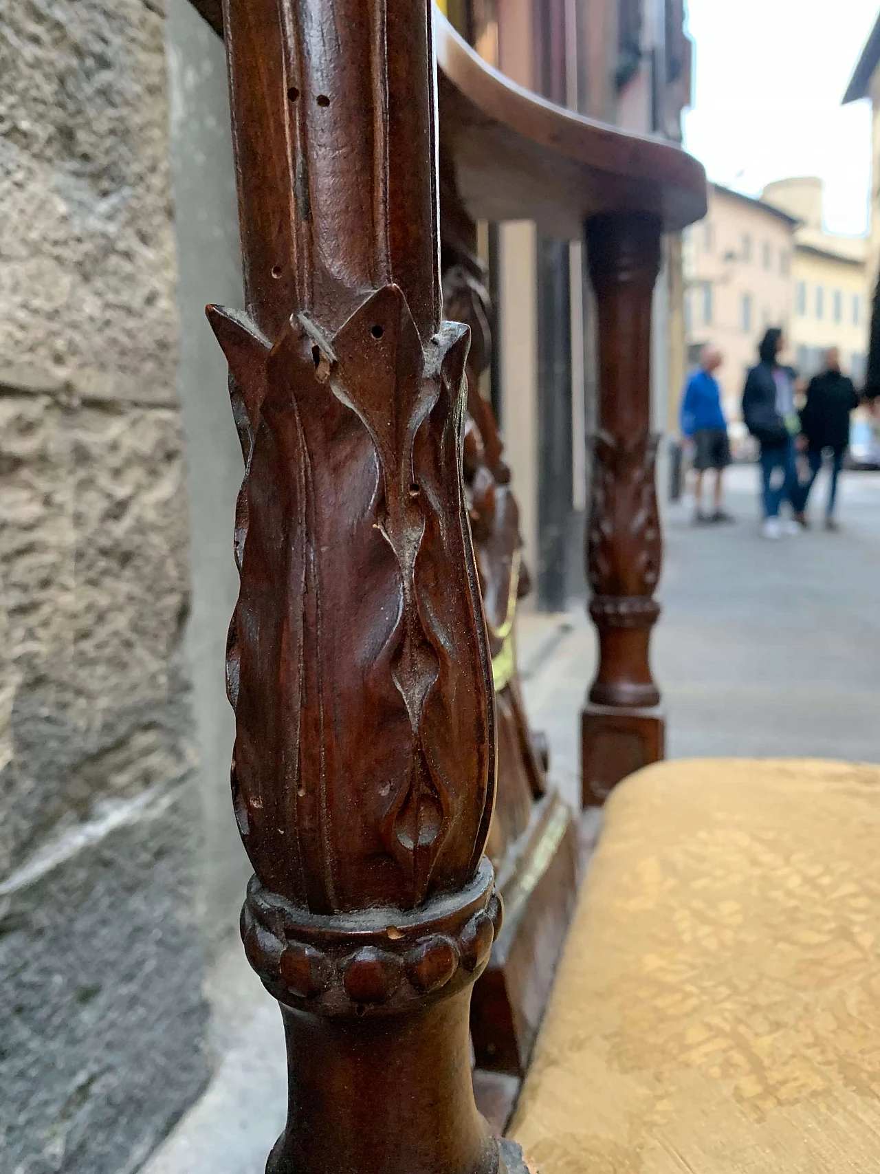 Renaissance style corner chair with carvings, 19th century 7