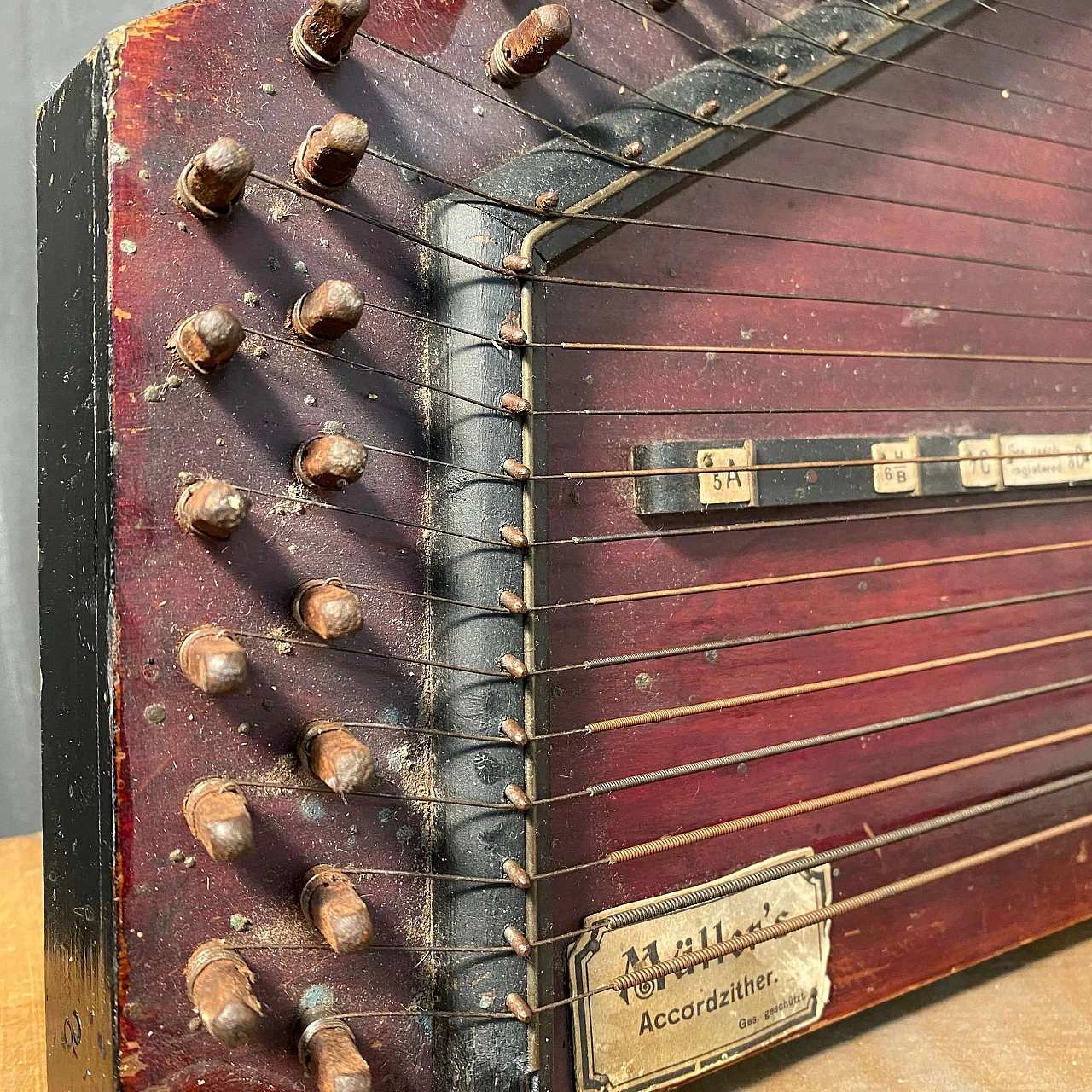 Saxon zither of the early high quality '900