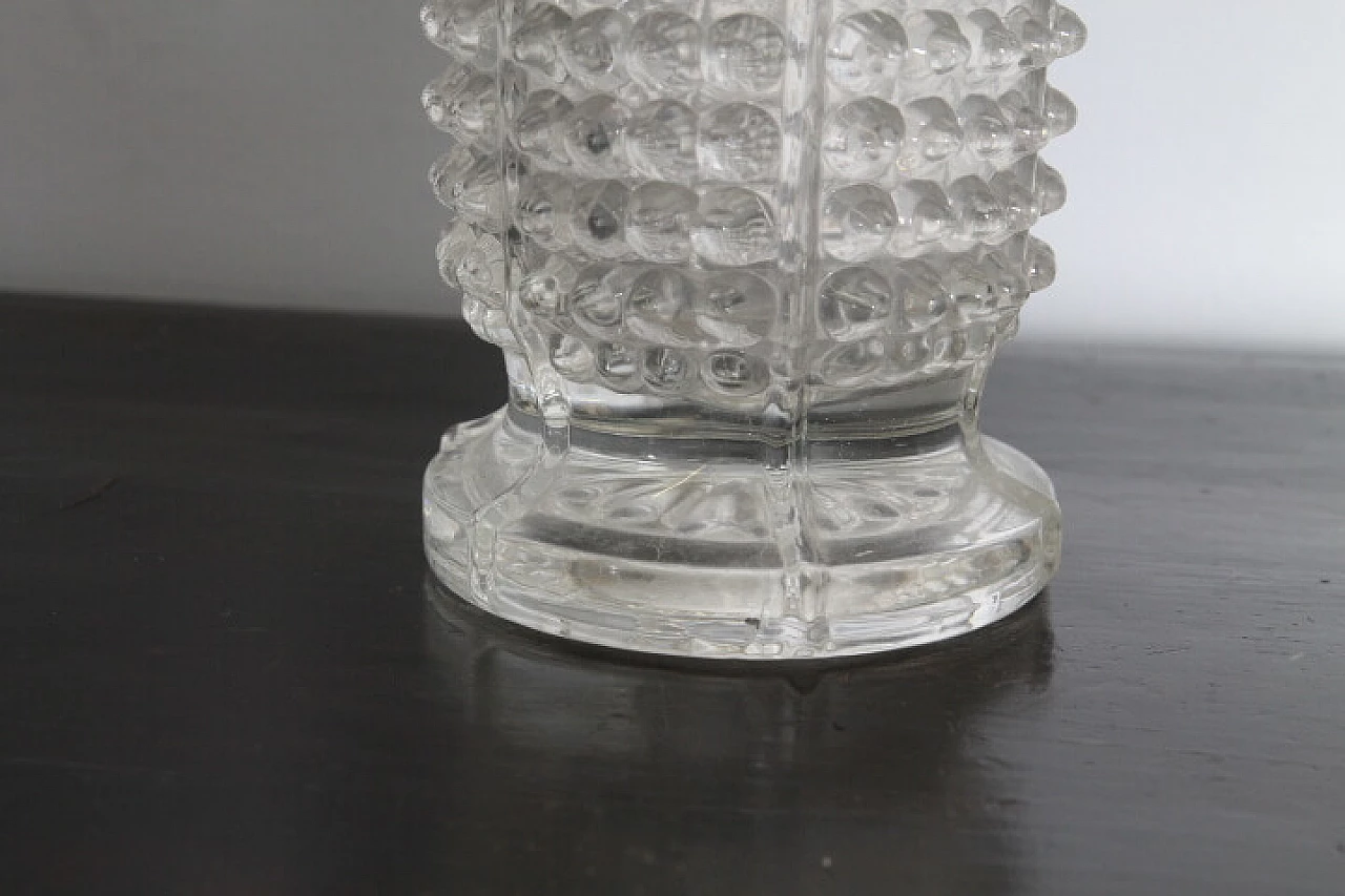 Murano glass rostrato vase attributable to Ercole Barovier, 1930s 2