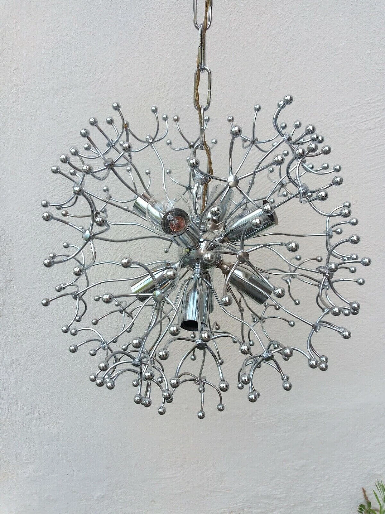 Chandelier attributed to Sciolari, 1970s 2