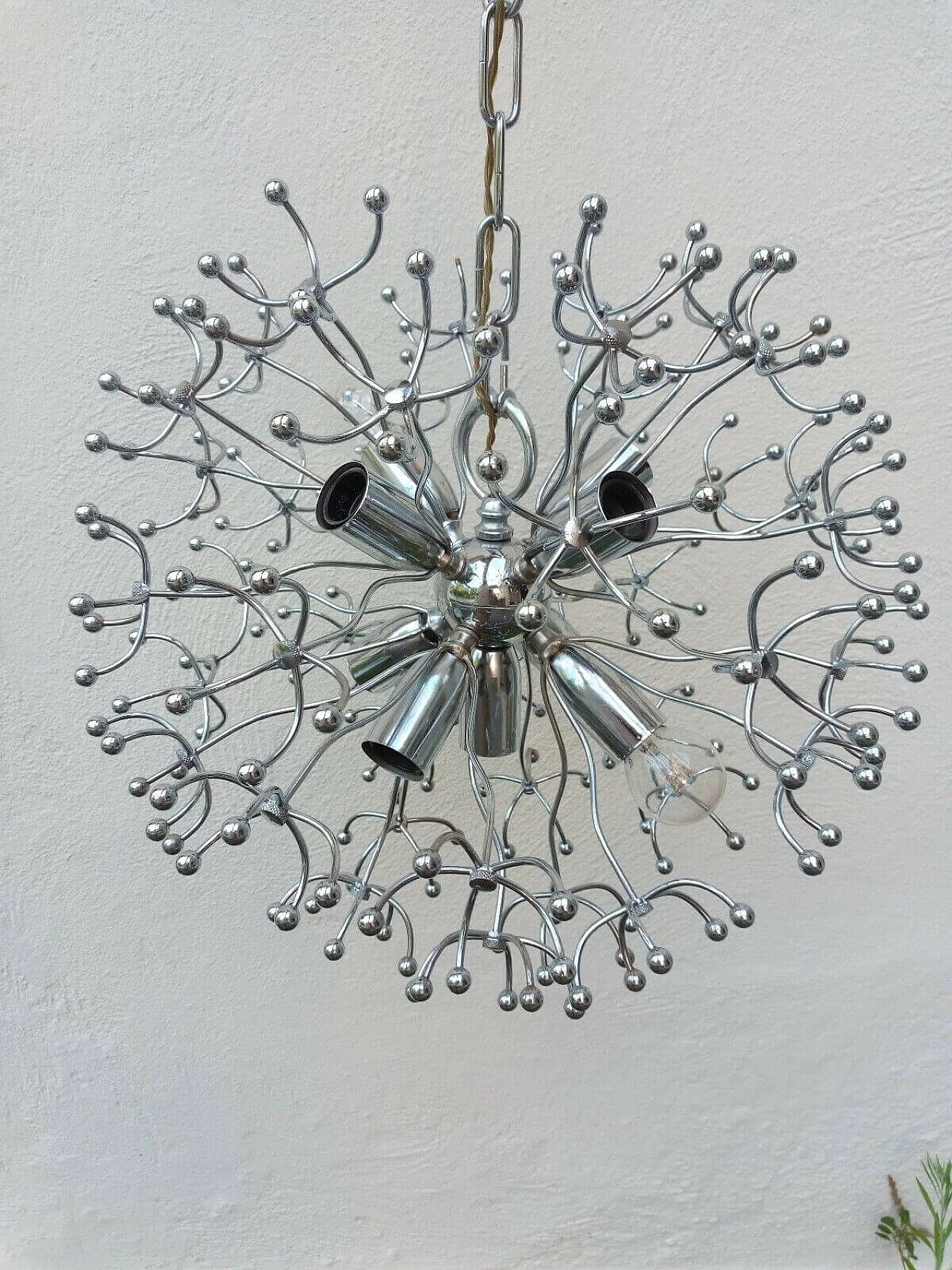 Chandelier attributed to Sciolari, 1970s 3