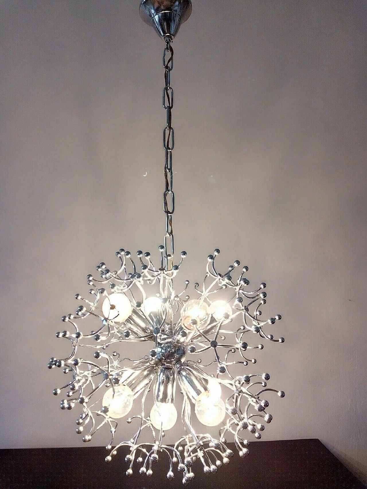 Chandelier attributed to Sciolari, 1970s 8