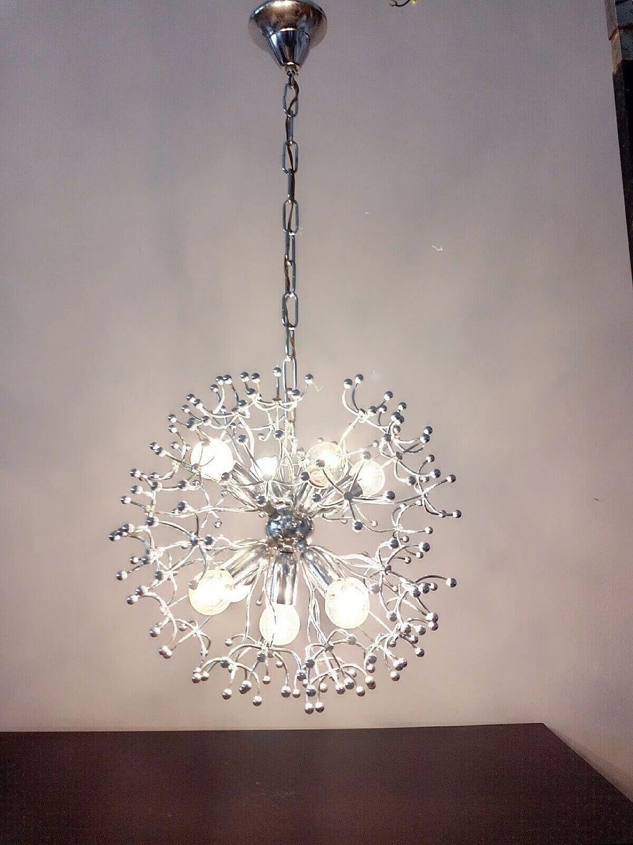 Chandelier attributed to Sciolari, 1970s 9