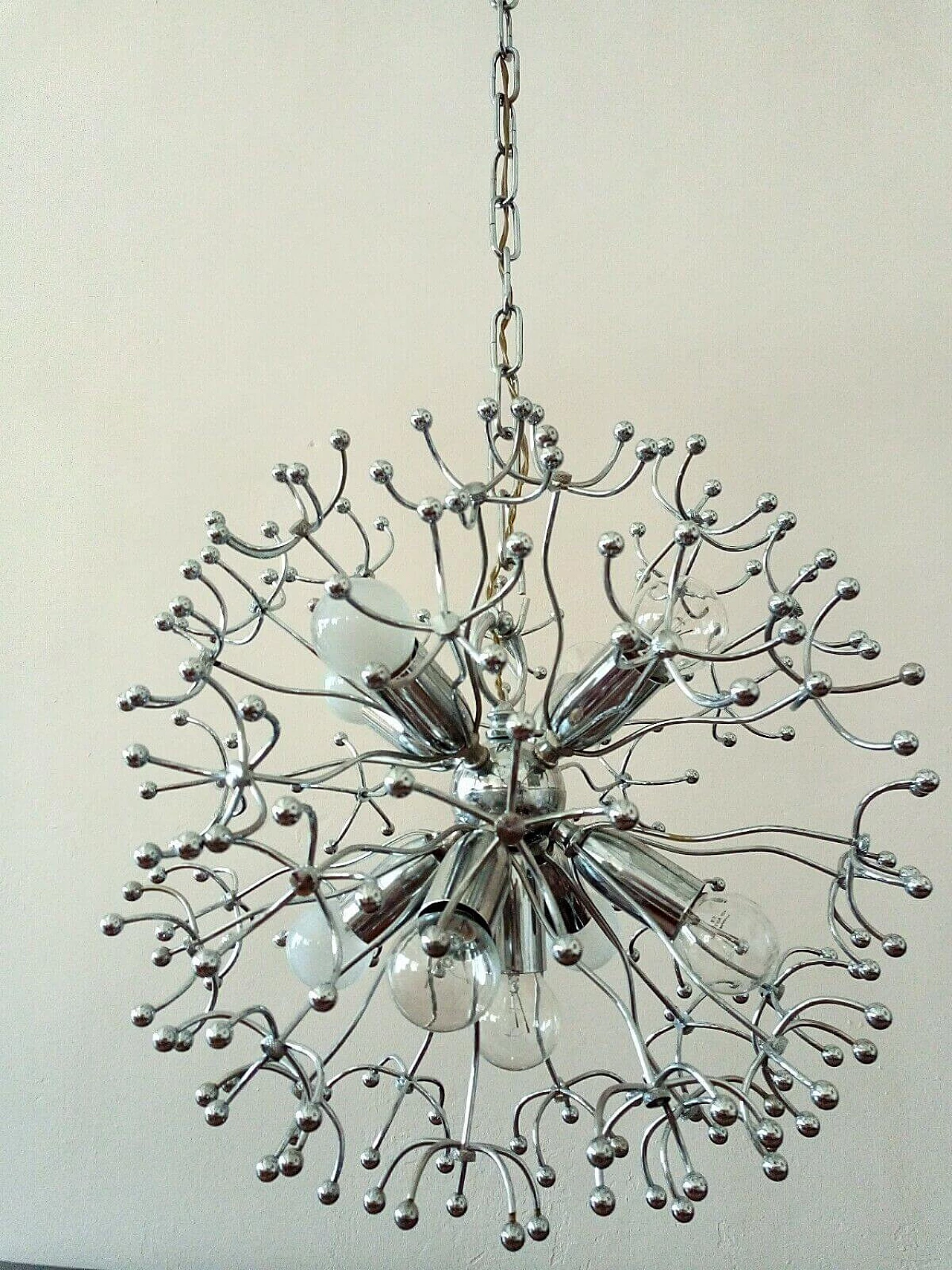 Chandelier attributed to Sciolari, 1970s 12