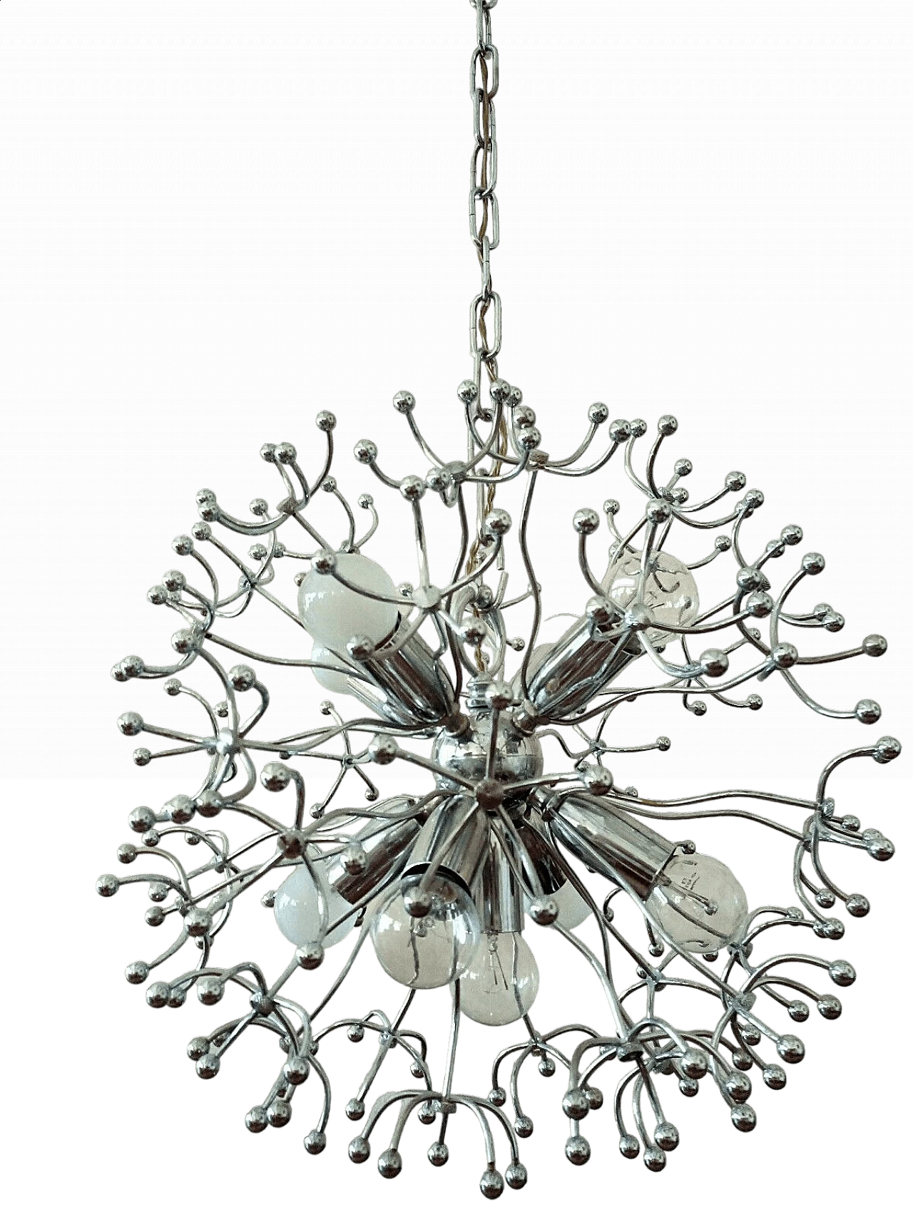 Chandelier attributed to Sciolari, 1970s 13