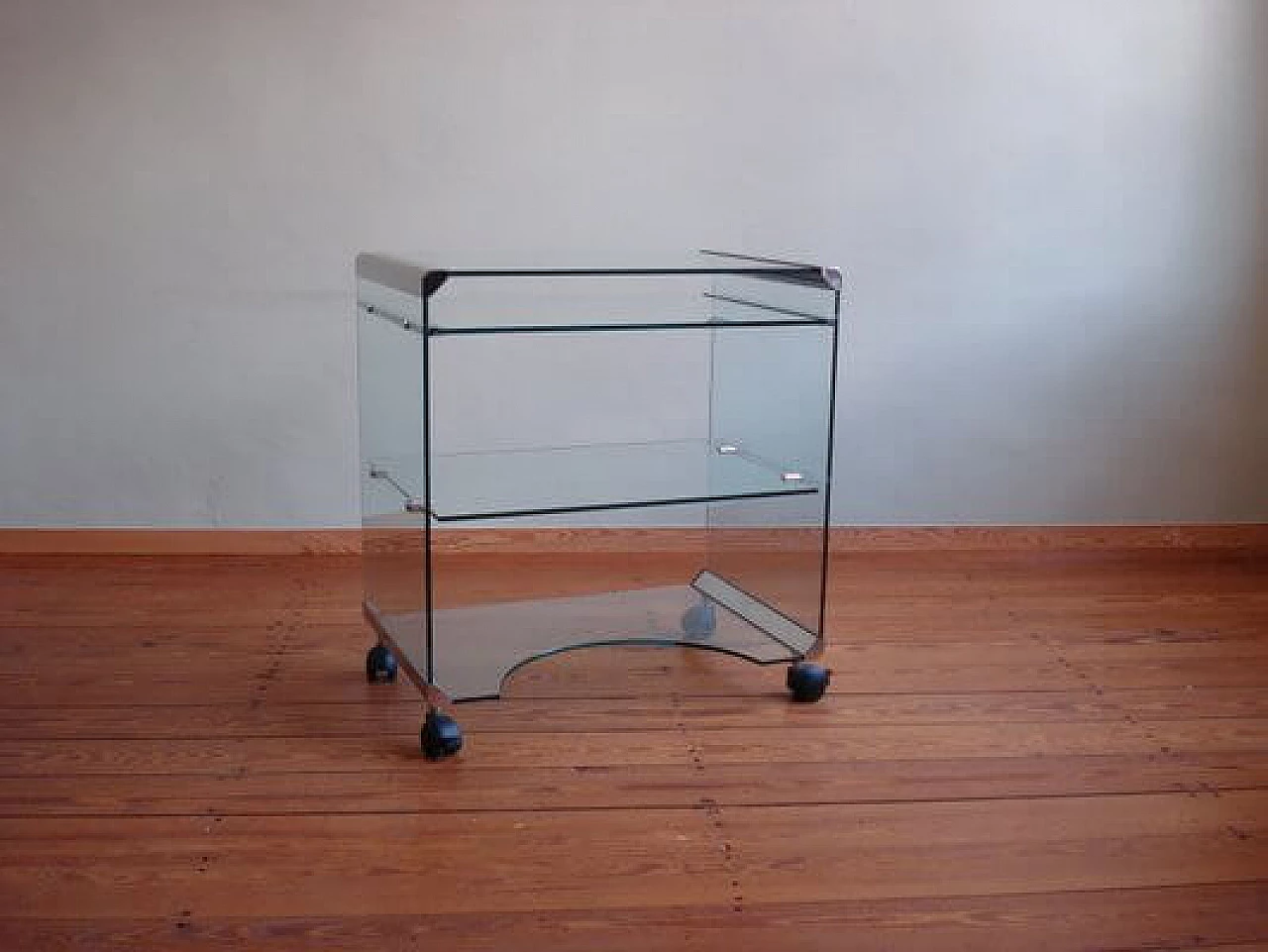 Glass cart by Gallotti & Radice, 1970s 4