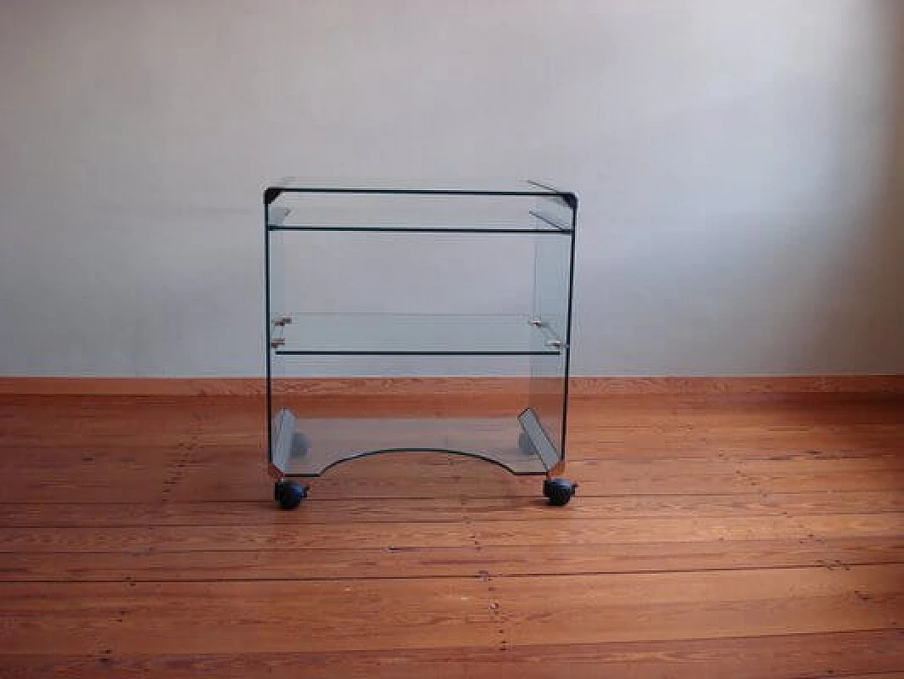 Glass cart by Gallotti & Radice, 1970s 5