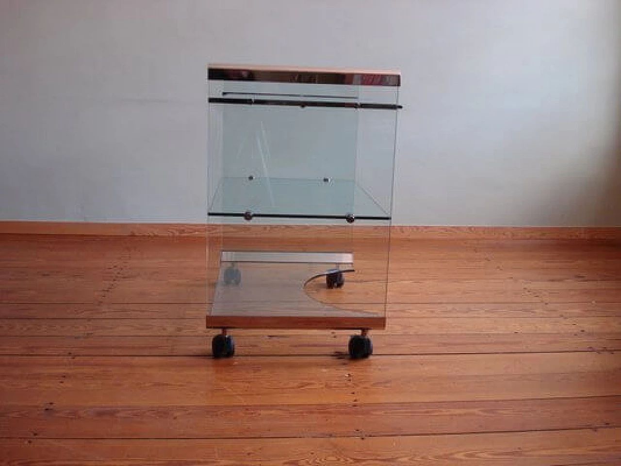 Glass cart by Gallotti & Radice, 1970s 6