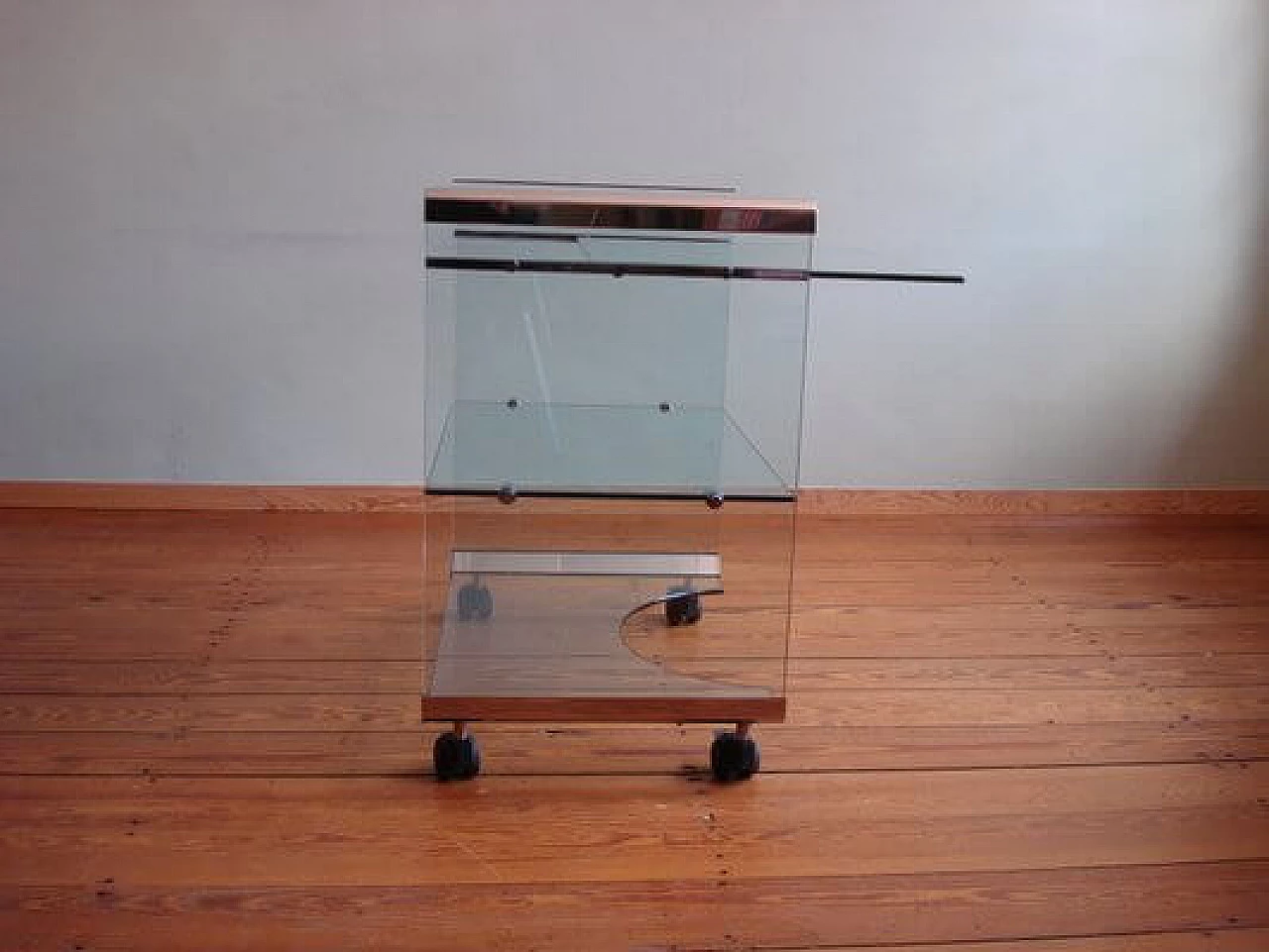 Glass cart by Gallotti & Radice, 1970s 7