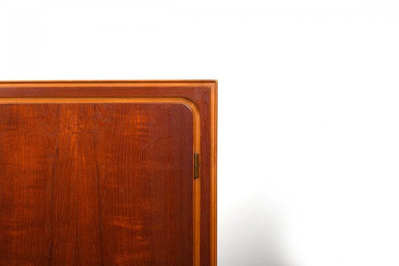 Two-door cabinet in teak and birchwood, 1950s 4