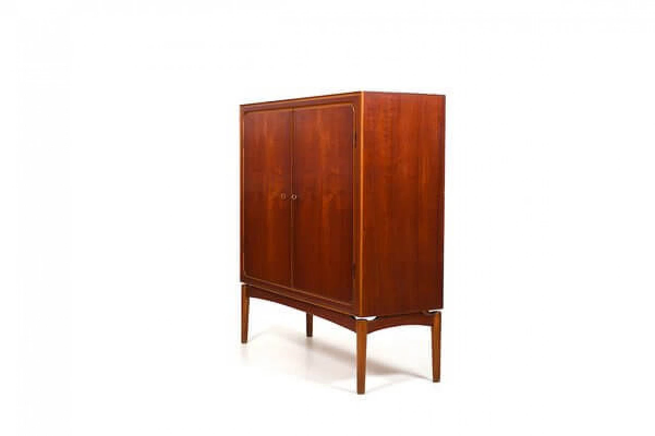 Two-door cabinet in teak and birchwood, 1950s 9