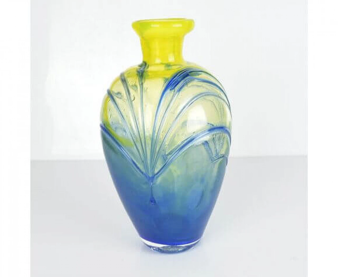 Amphora glass vase by Jirí Suhájek for Mstisov Moser, 1970s 3