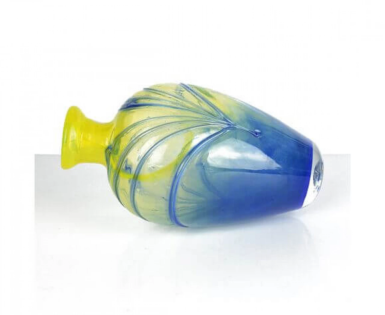 Amphora glass vase by Jirí Suhájek for Mstisov Moser, 1970s 4