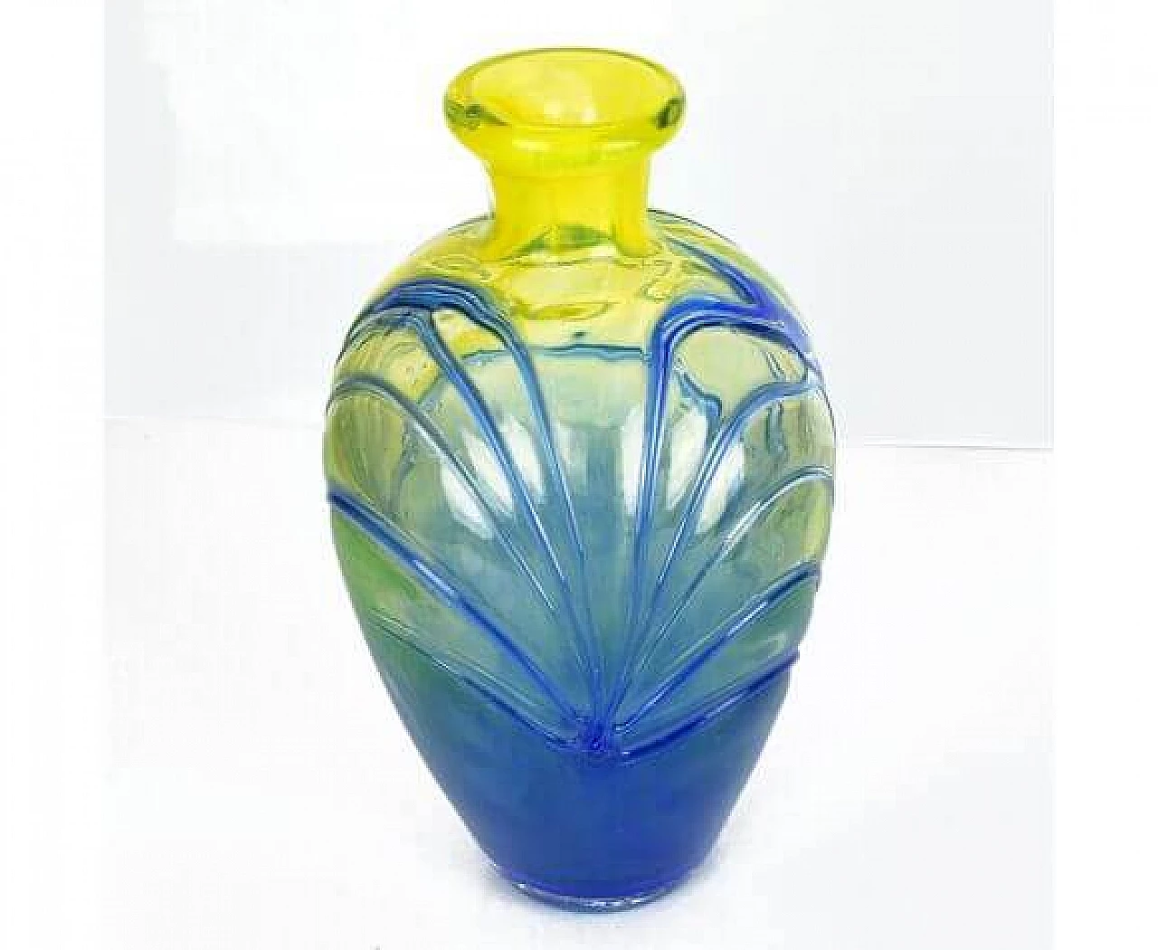 Amphora glass vase by Jirí Suhájek for Mstisov Moser, 1970s 5