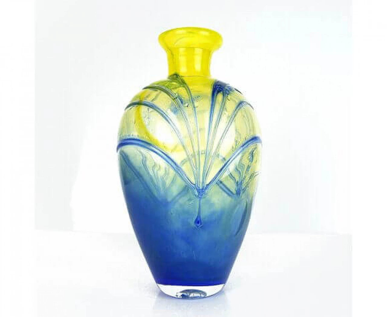 Amphora glass vase by Jirí Suhájek for Mstisov Moser, 1970s 6