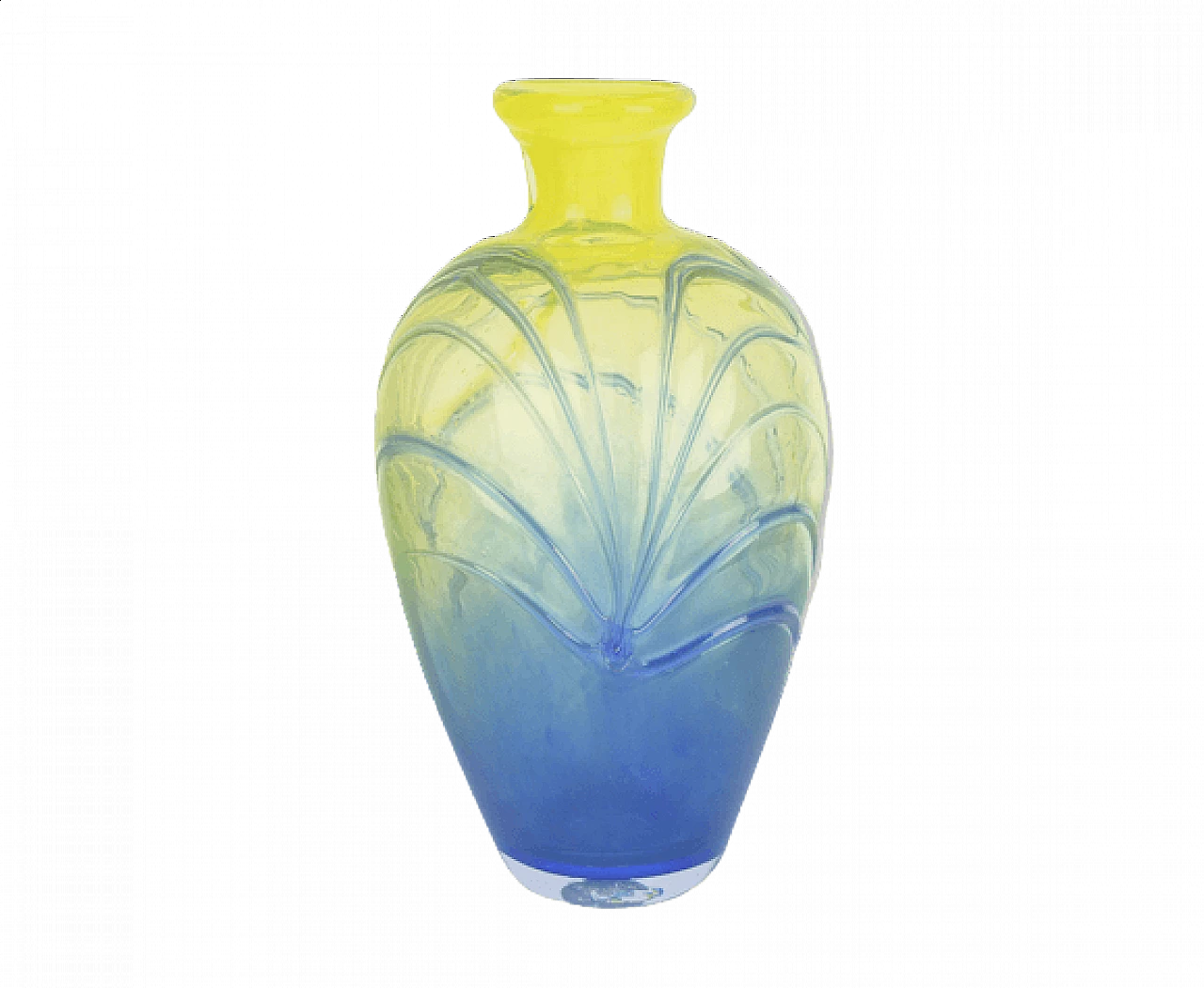 Amphora glass vase by Jirí Suhájek for Mstisov Moser, 1970s 10