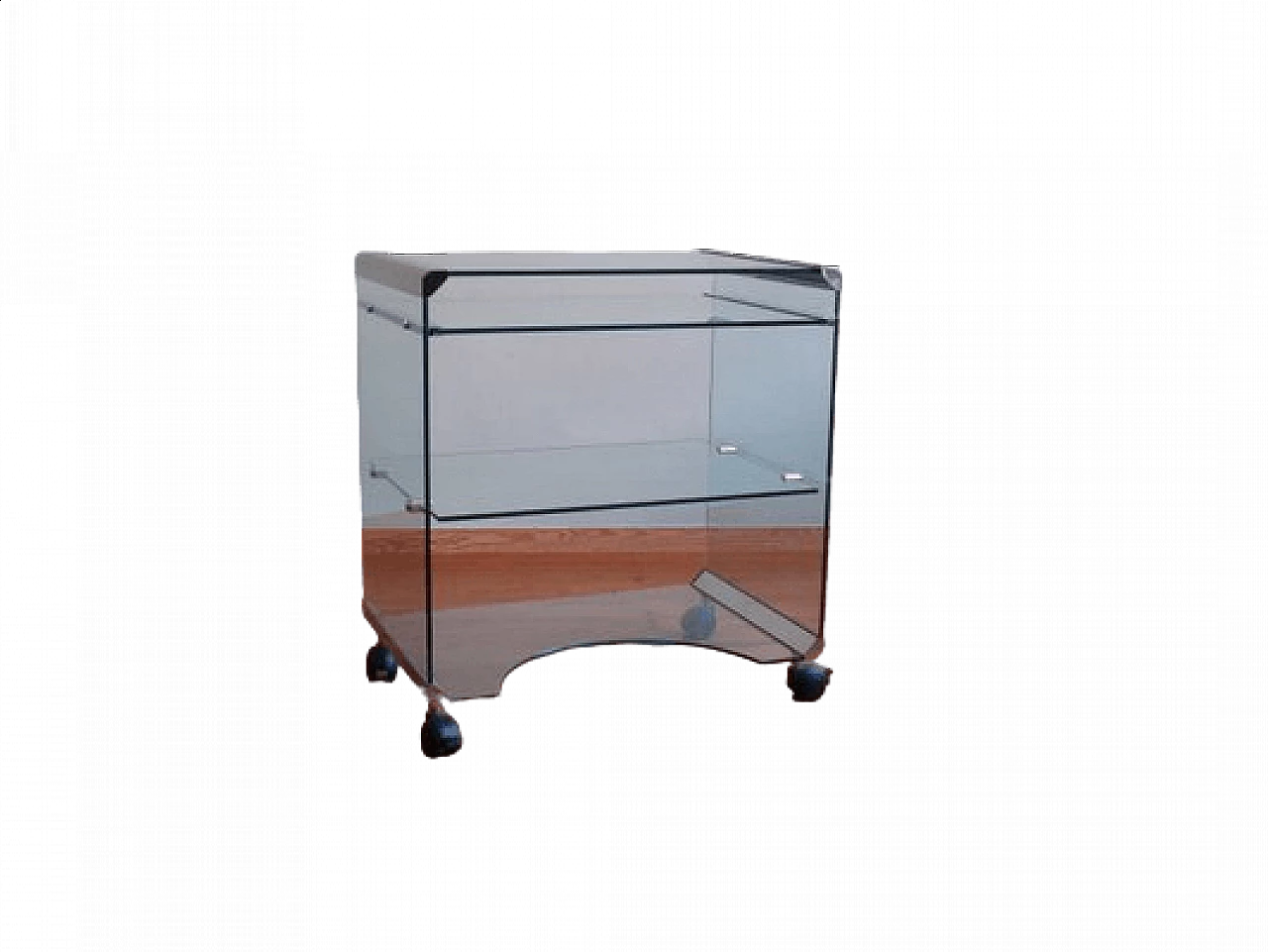 Glass cart by Gallotti & Radice, 1970s 11