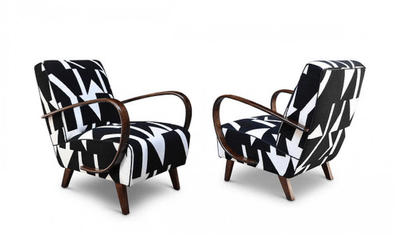 Pair of Art Deco bentwood armchairs, 1930s 10