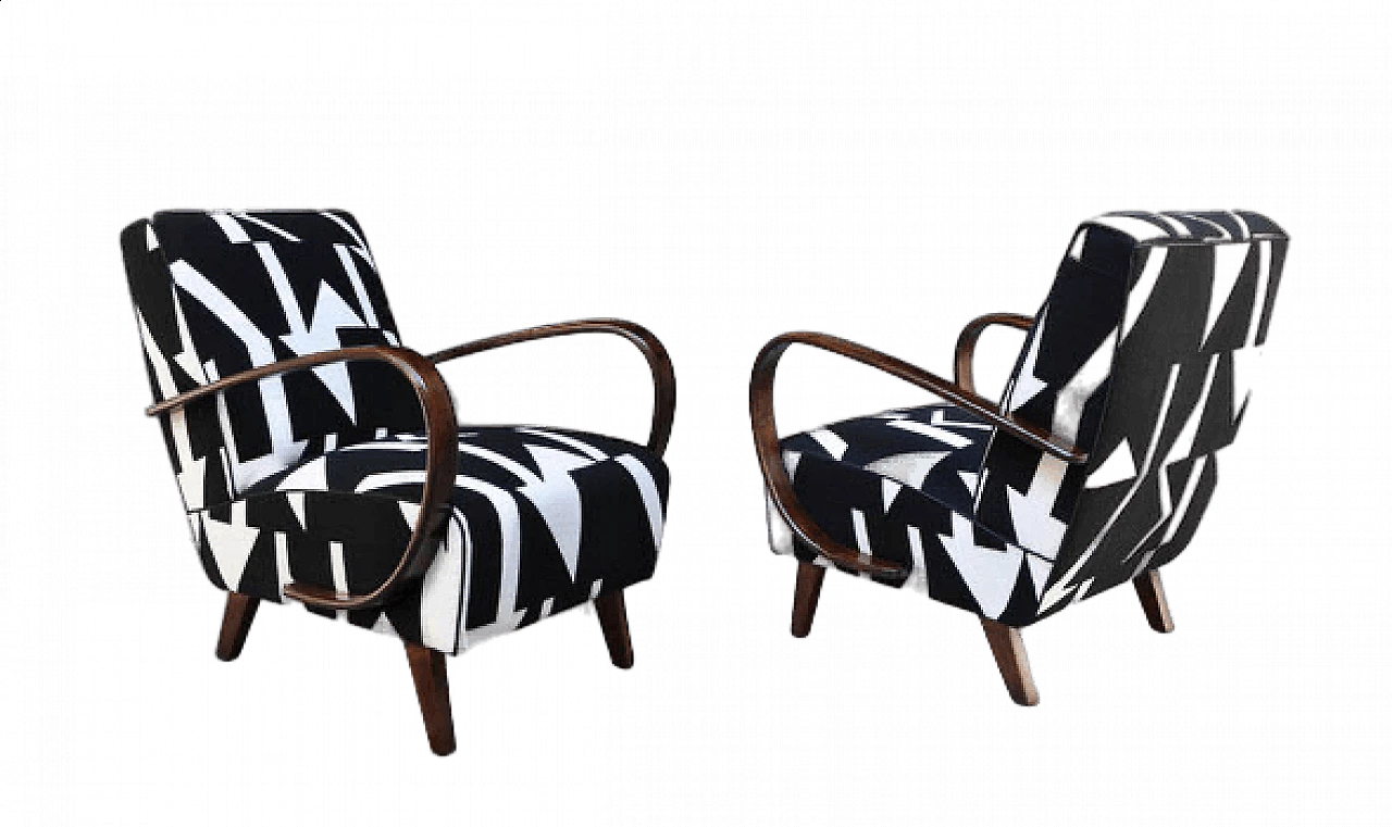 Pair of Art Deco bentwood armchairs, 1930s 11