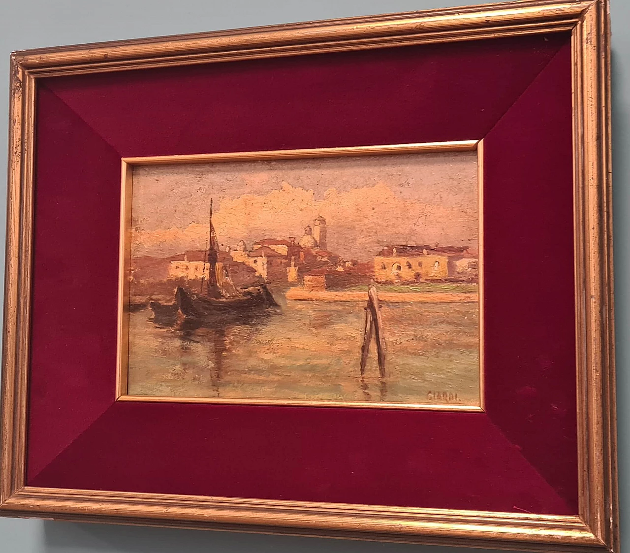 Oil on panel painting of Venice by Guglielmo Ciardi, late 19th century 2