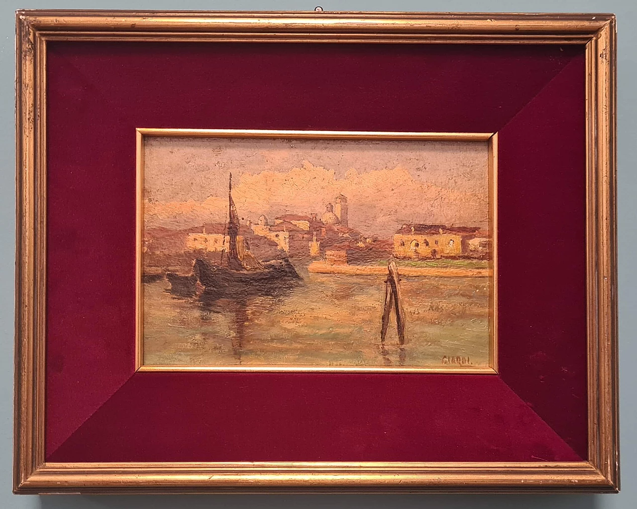 Oil on panel painting of Venice by Guglielmo Ciardi, late 19th century 4