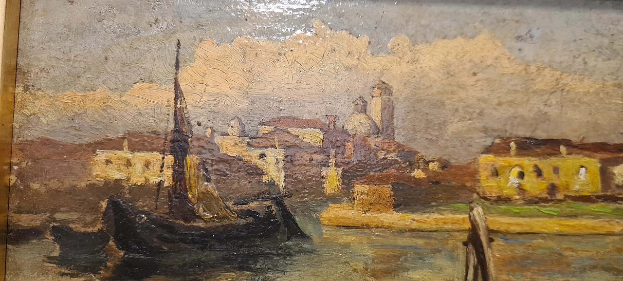 Oil on panel painting of Venice by Guglielmo Ciardi, late 19th century 6