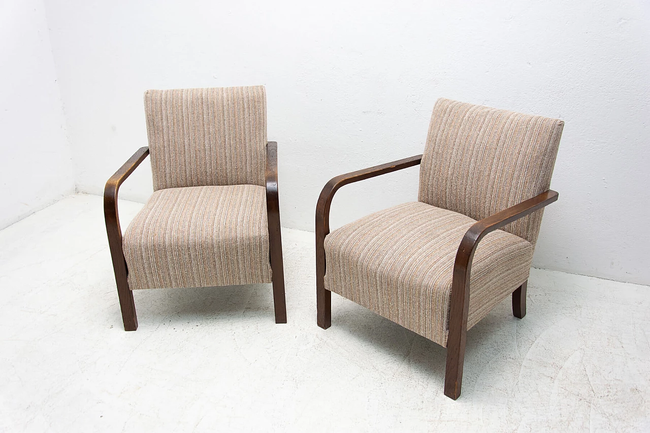 Pair of Art Deco bentwood armchairs, 1930s 4