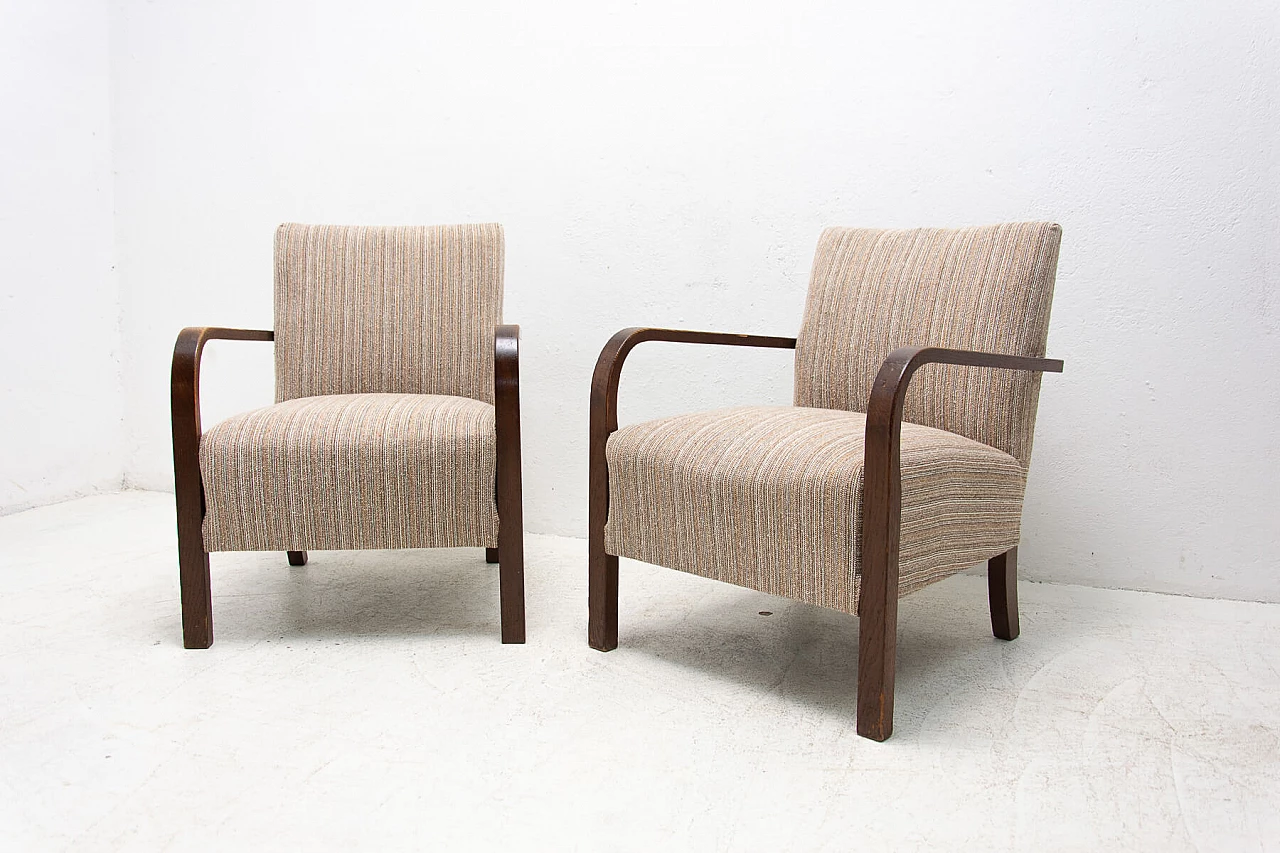 Pair of Art Deco bentwood armchairs, 1930s 5