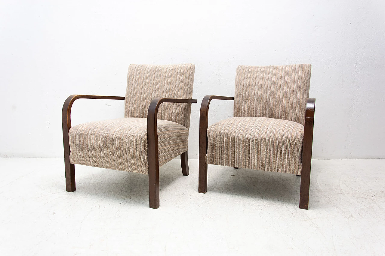 Pair of Art Deco bentwood armchairs, 1930s 6