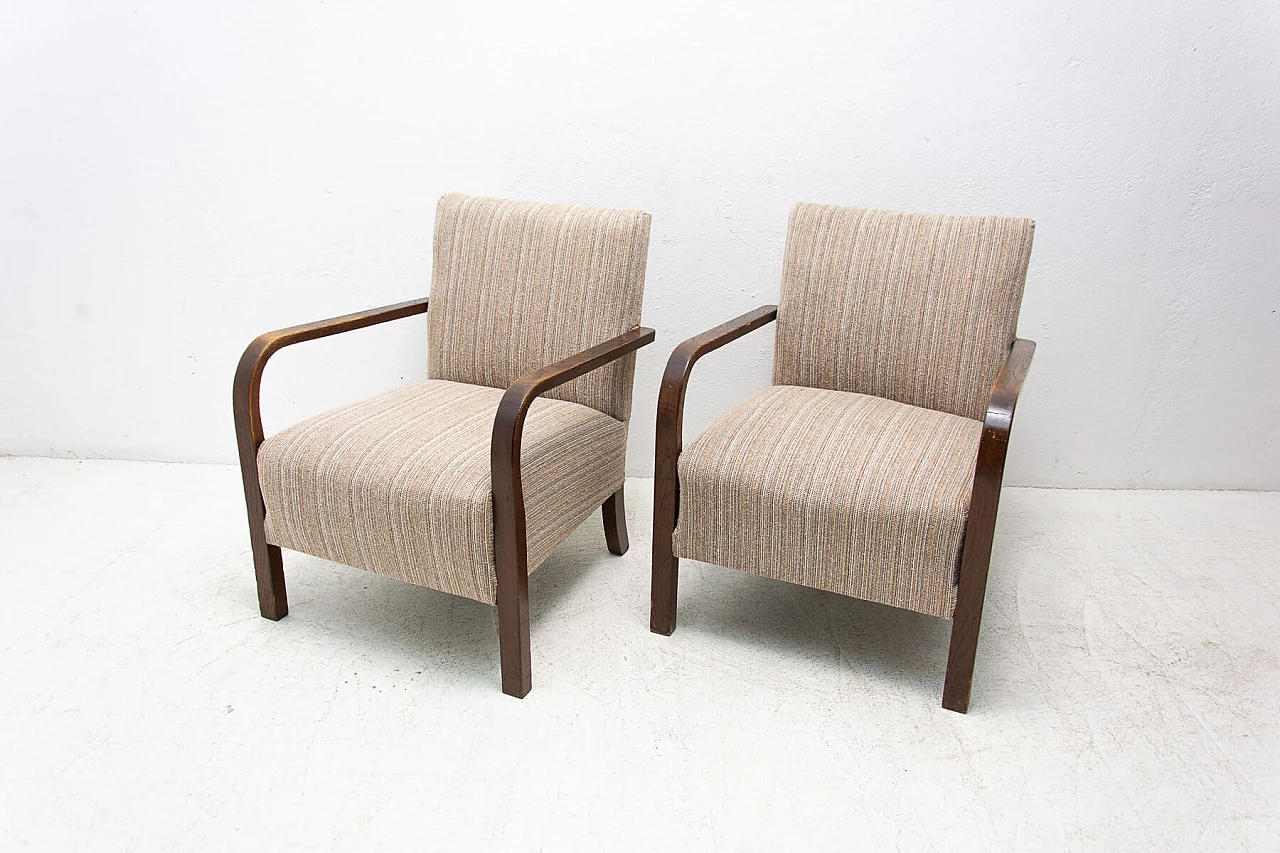 Pair of Art Deco bentwood armchairs, 1930s 7