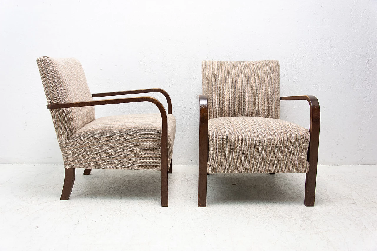 Pair of Art Deco bentwood armchairs, 1930s 9