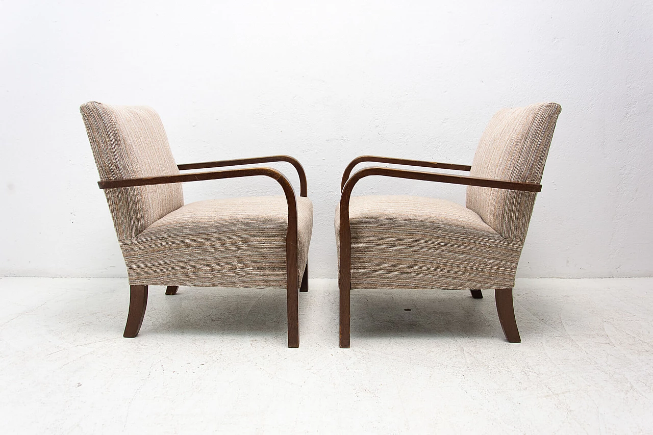 Pair of Art Deco bentwood armchairs, 1930s 10