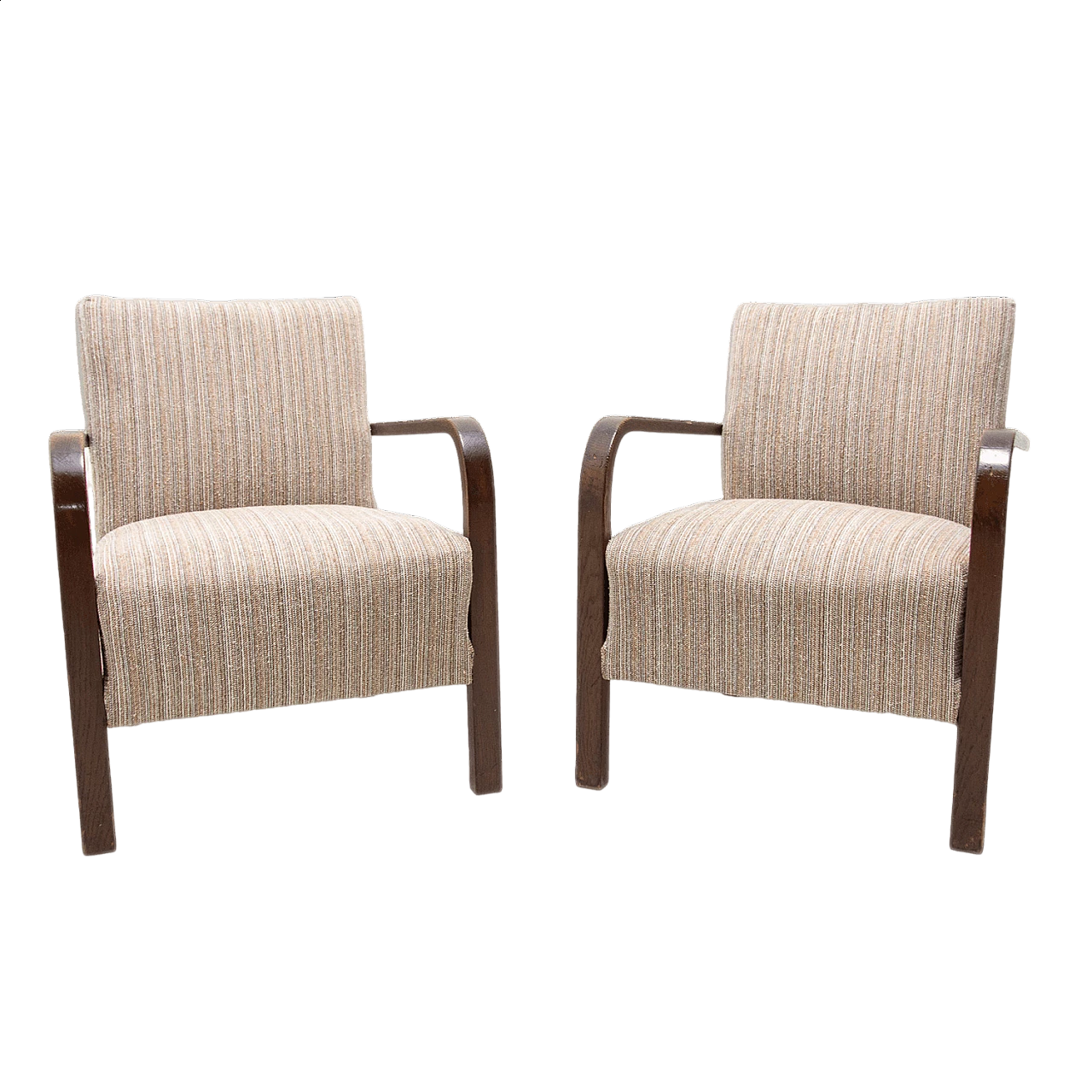 Pair of Art Deco bentwood armchairs, 1930s 23