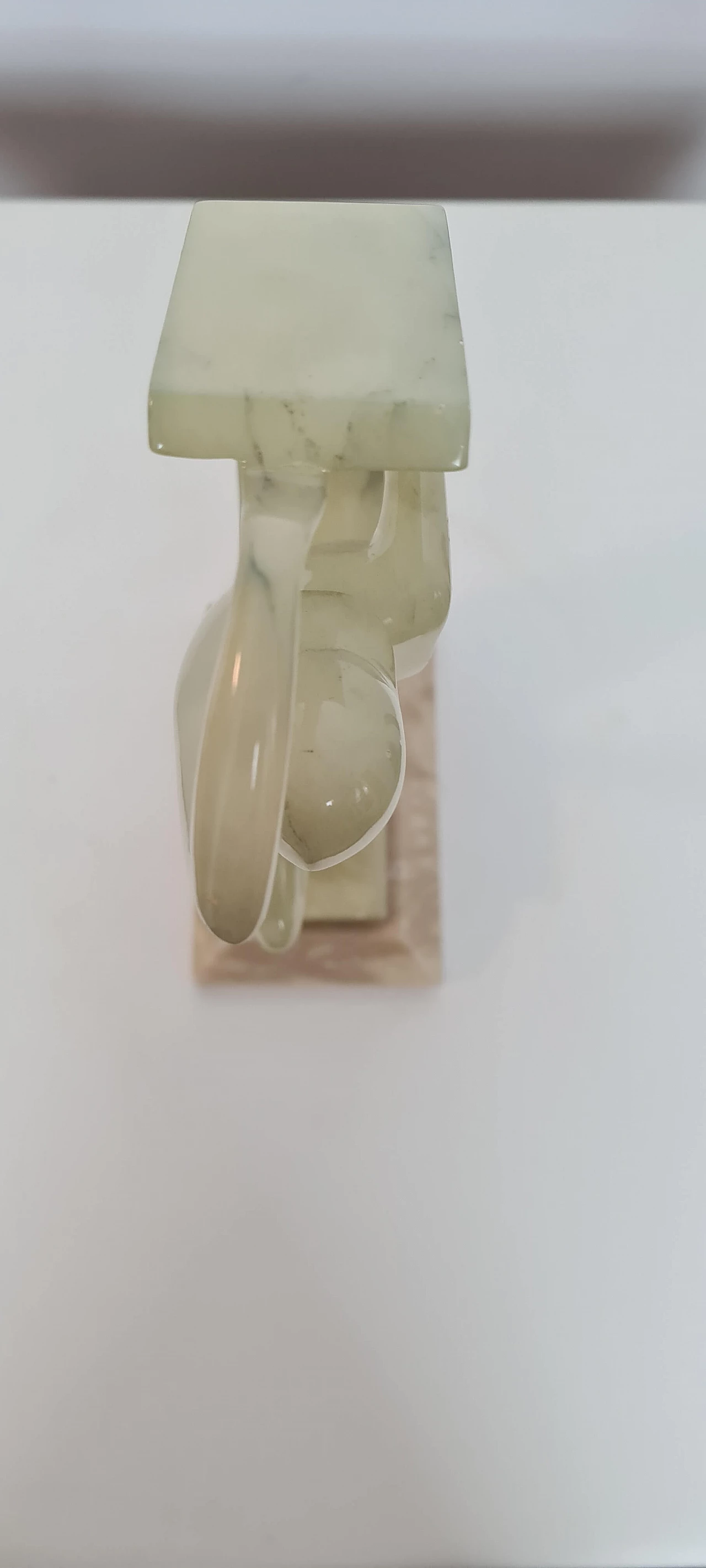 Art Deco alabaster sculpture of a woman, 1920s 5