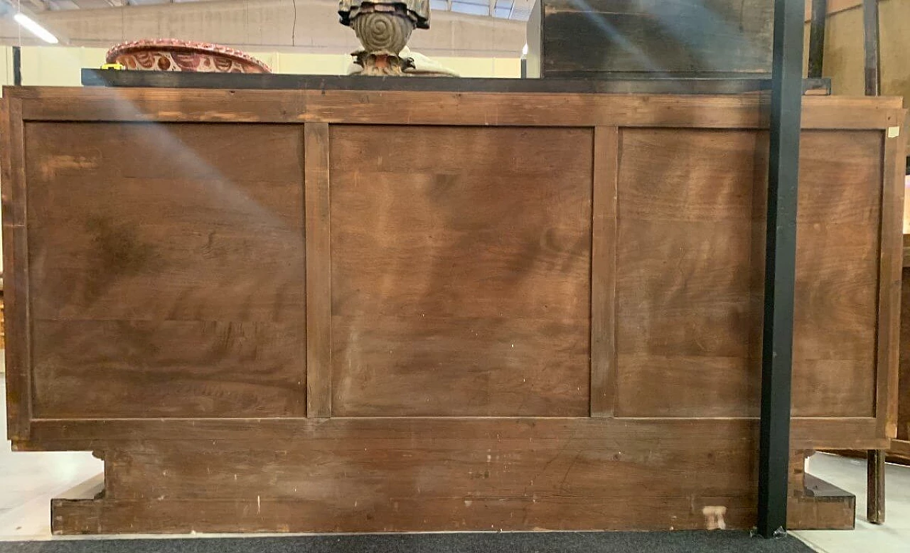 Art Deco rosewood sideboard with sea animals decoration, 1930s 9