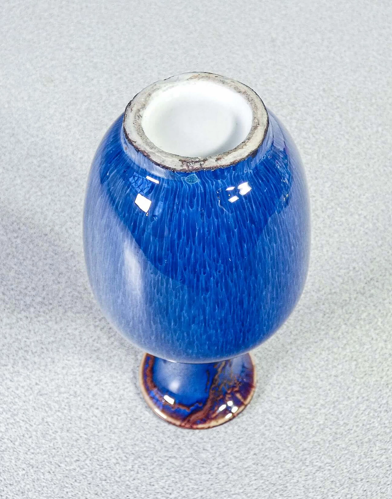 Polychrome ceramic and enamel vase 5