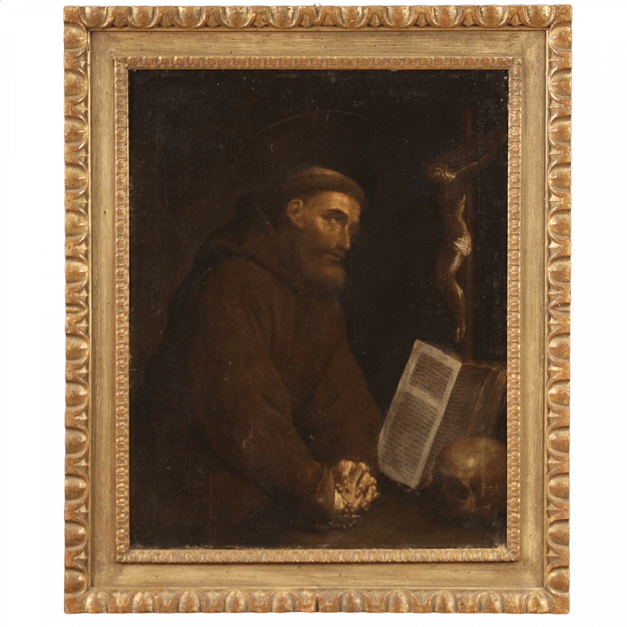 Saint Francis in prayer, oil on canvas, 17th century 16