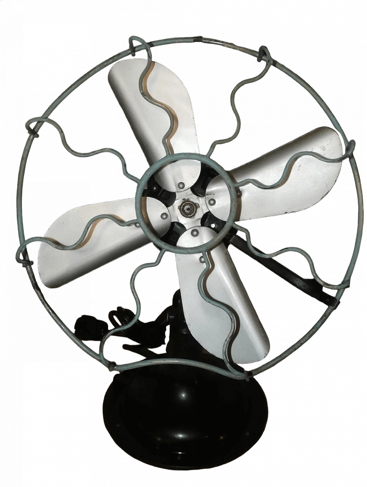 Cast iron and iron fan by Ercole Marelli, 1920s 20