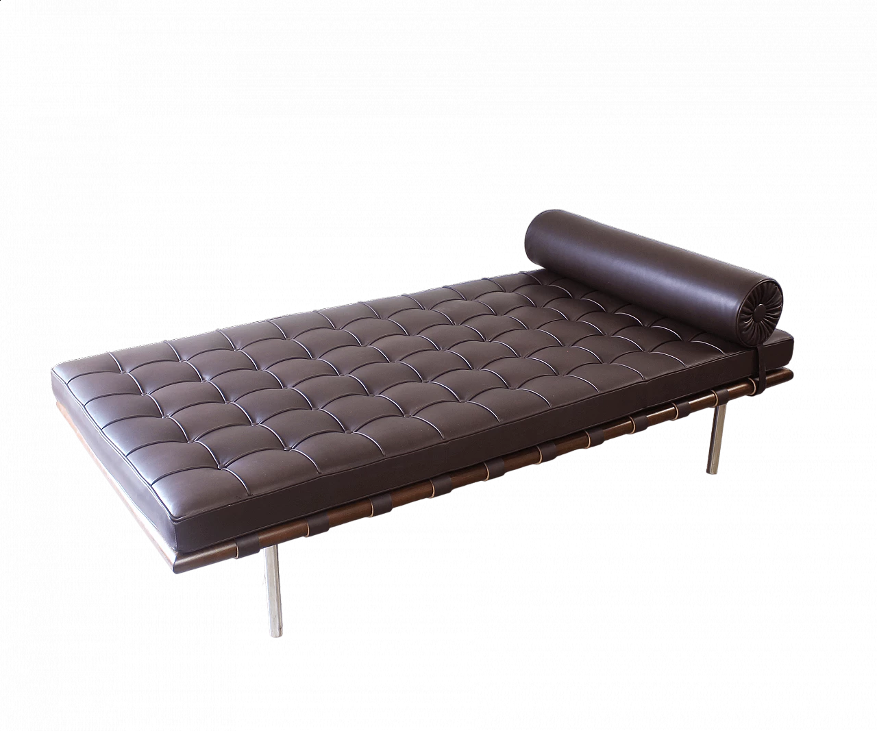 Daybed Barcelona sofa bed by Ludwig Mies van der Rohe, 1980s 8