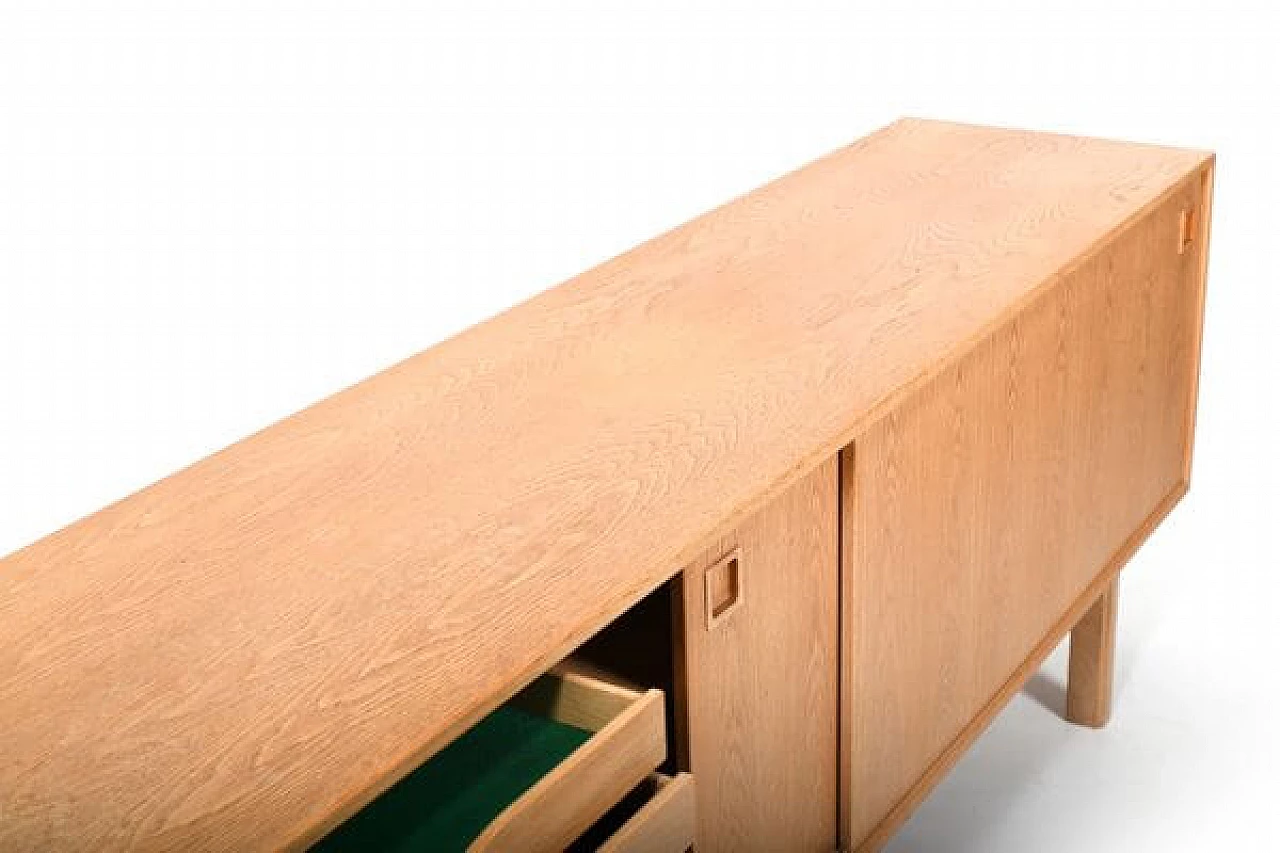 Low sideboard 21 in oak by Omann Jun, 1960s 7