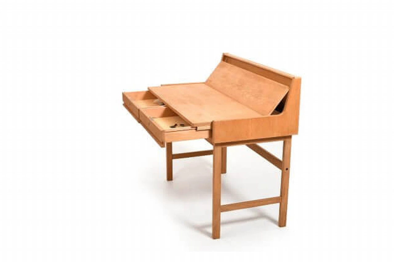 Modern openable oak desk, 1960s 2