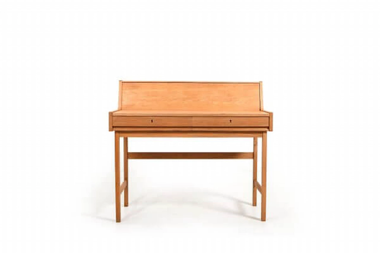 Modern openable oak desk, 1960s 3