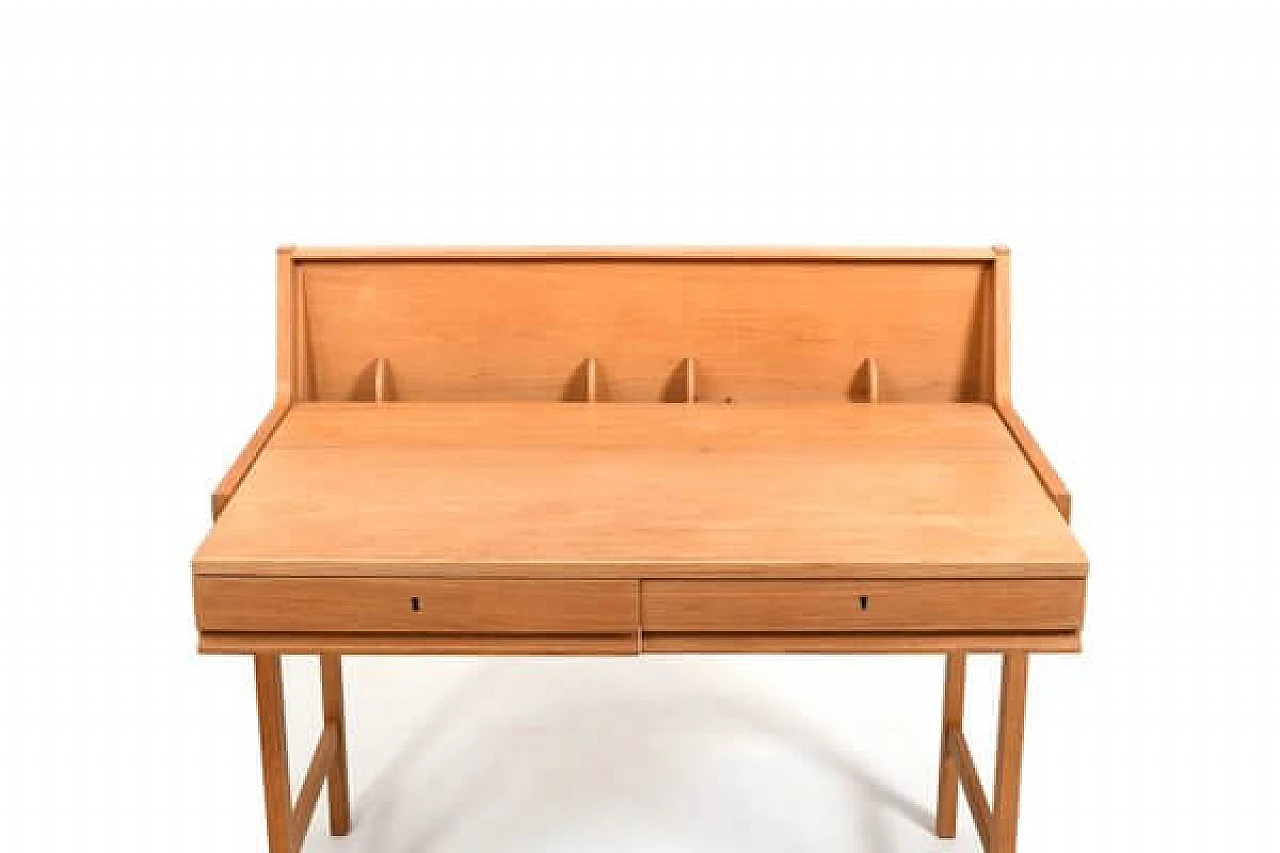 Modern openable oak desk, 1960s 5