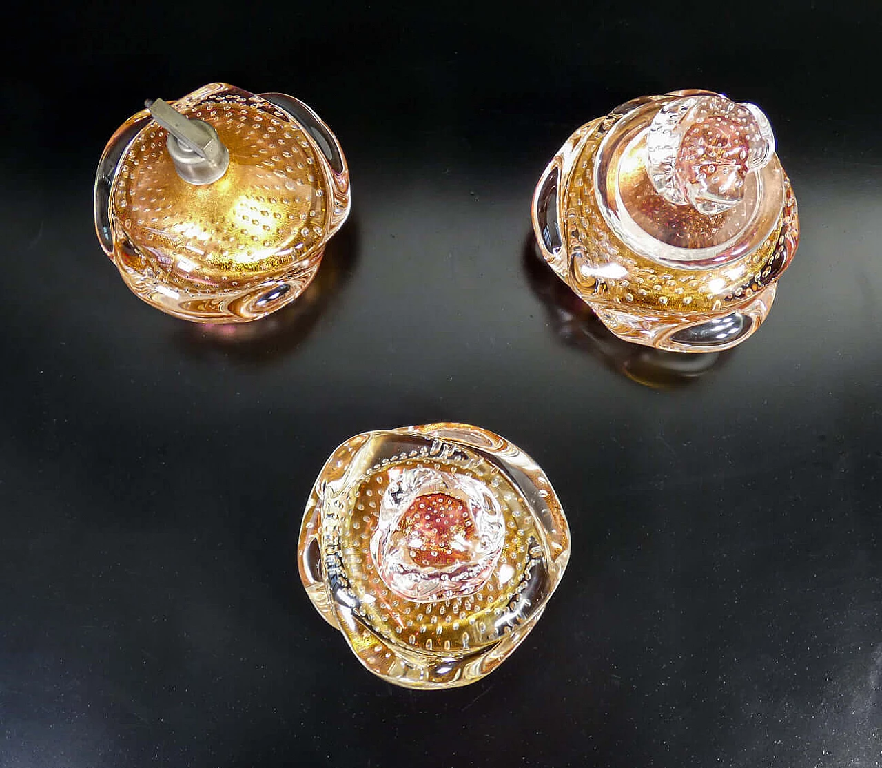 3 Blown Murano glass toilet accessories by Ercole Barovier, 1930s 4